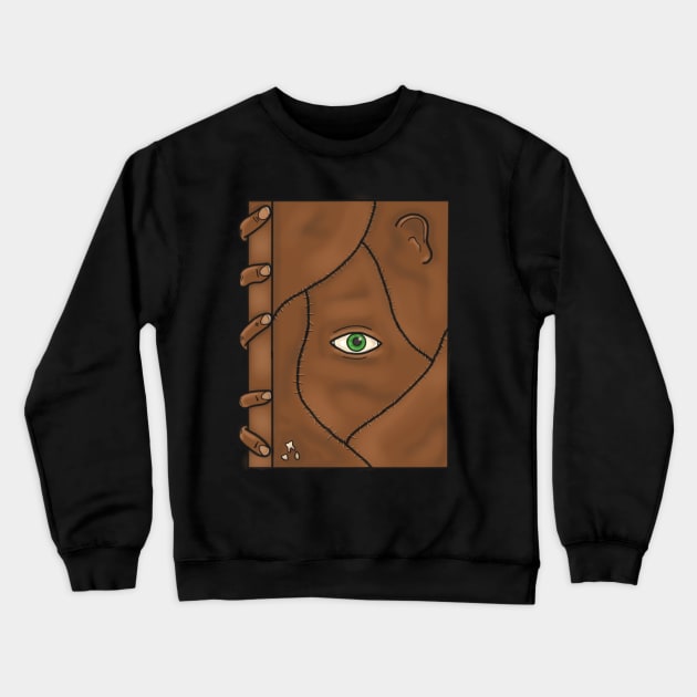 Human Skin Spell Book Crewneck Sweatshirt by tesiamarieart